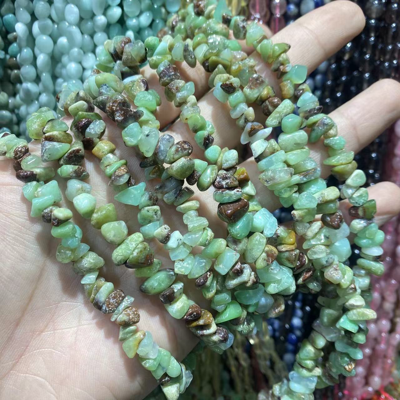 Aŭstralia Jade Chips-ŝnuro
