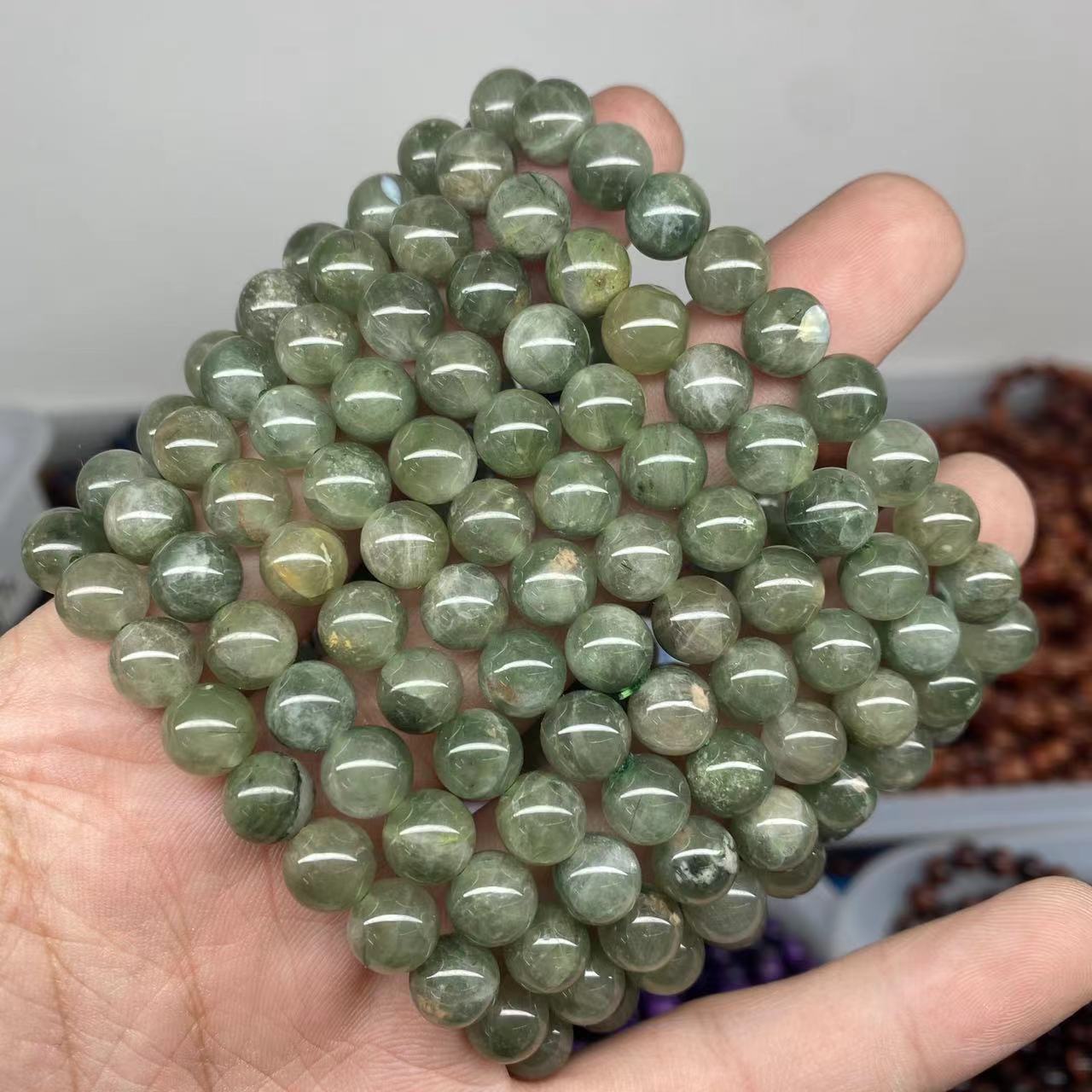 Verda Rutilita Kvarza Brakringo 8mm