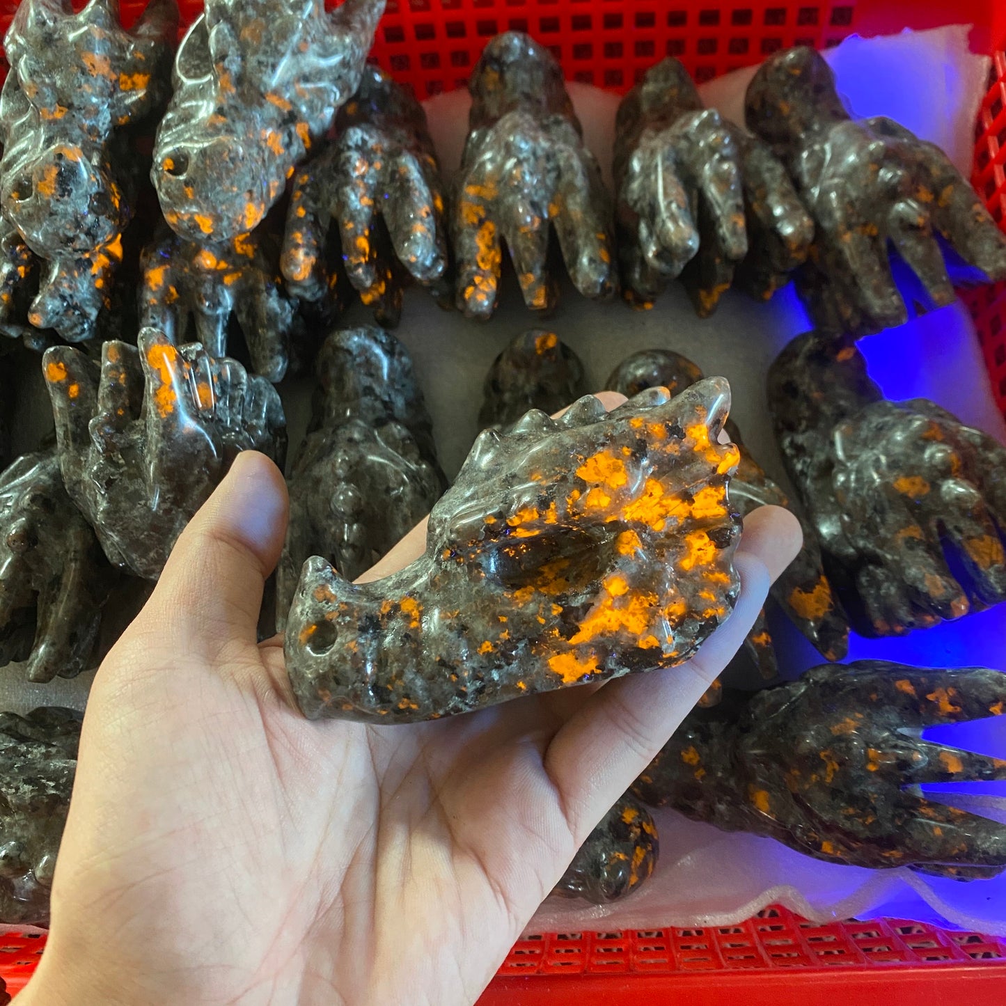 10cm Yooperlite Dragon's Head ĉizado, prezo per komputilo