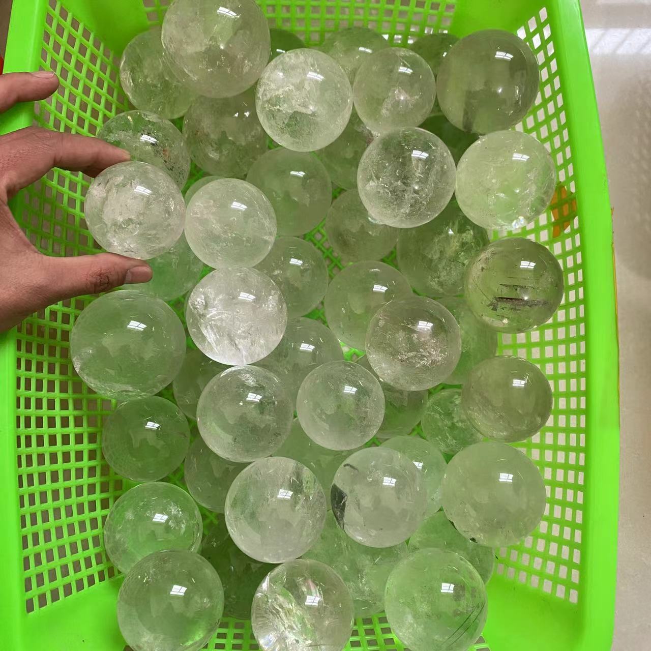 Clear Quartz Sphere A, price by kg