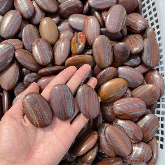 Iron Tiger Eye Palm Stone, price by kg