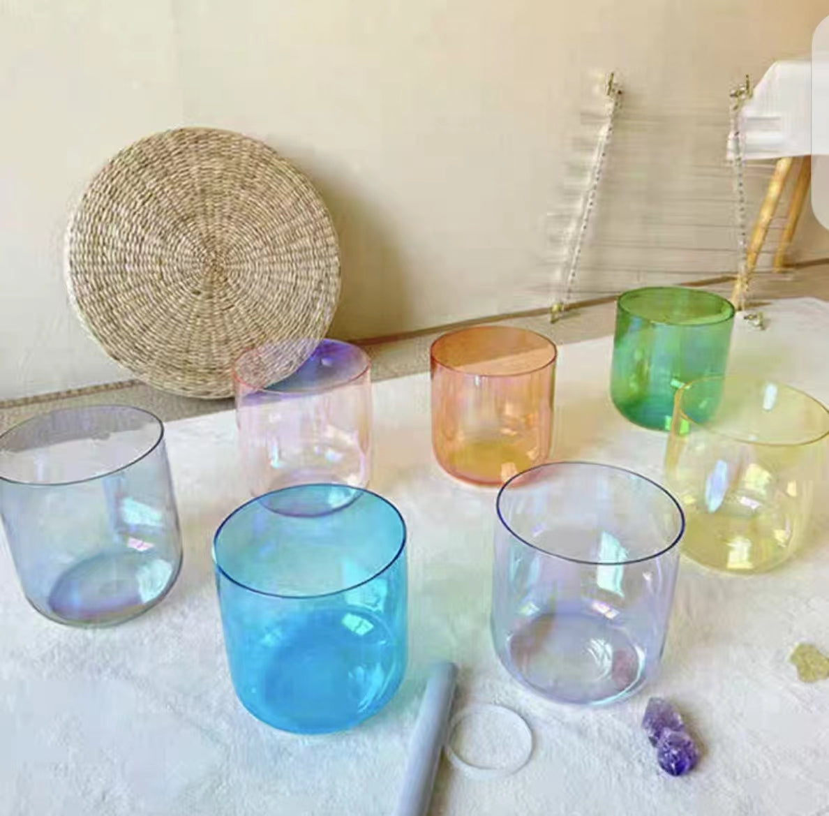 Singing bowl aura clear, price by a set
