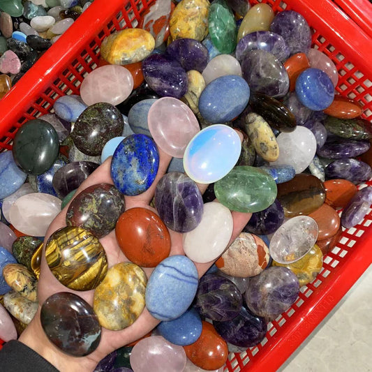 Mixed material palm stone 45mm, price by kg