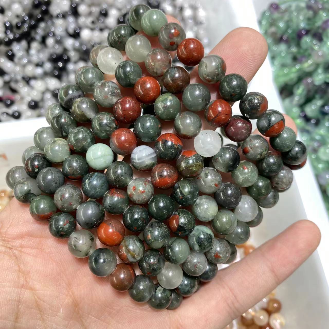 Afrika Bloodstone Braceleto 8mm