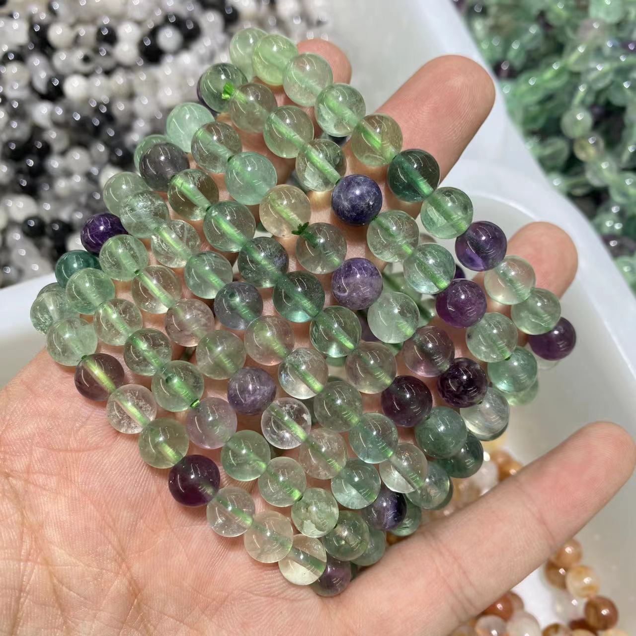 Verda Fluorita Brakringo 8mm