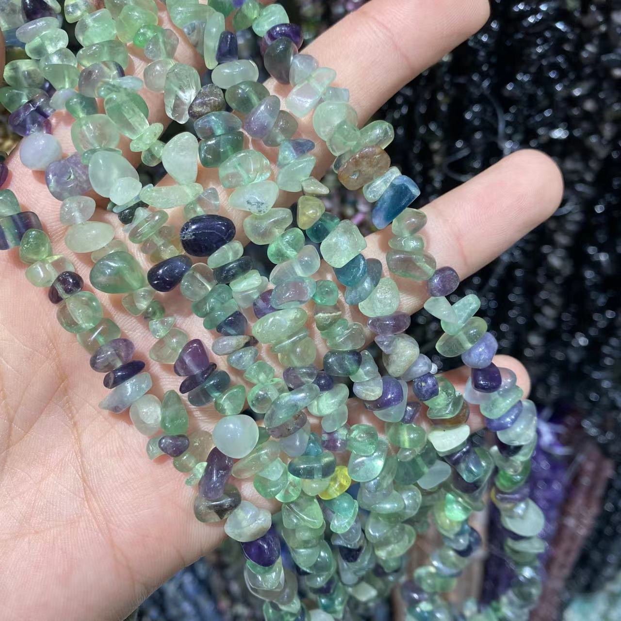 Fluorite Chips string