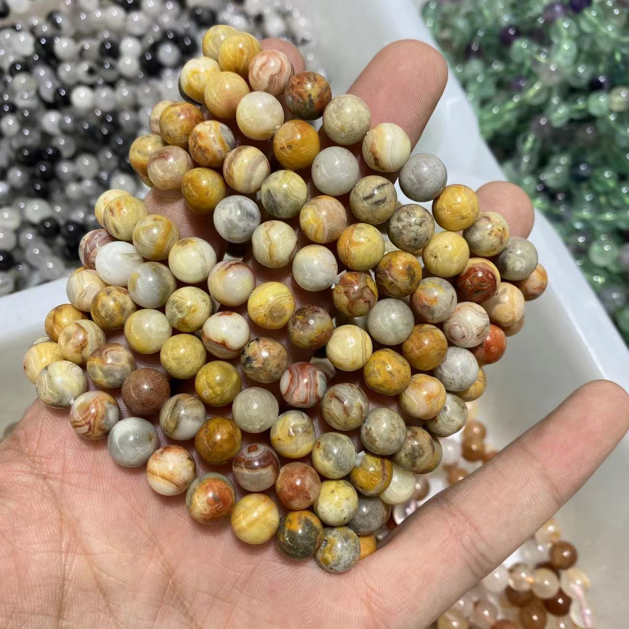 Crazy Agate Bracelet 8mm