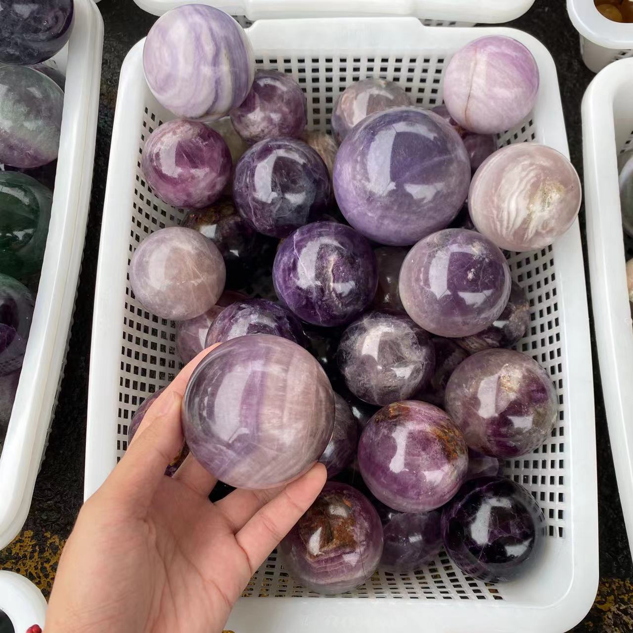Purpura fluorita sfero, prezo je kg