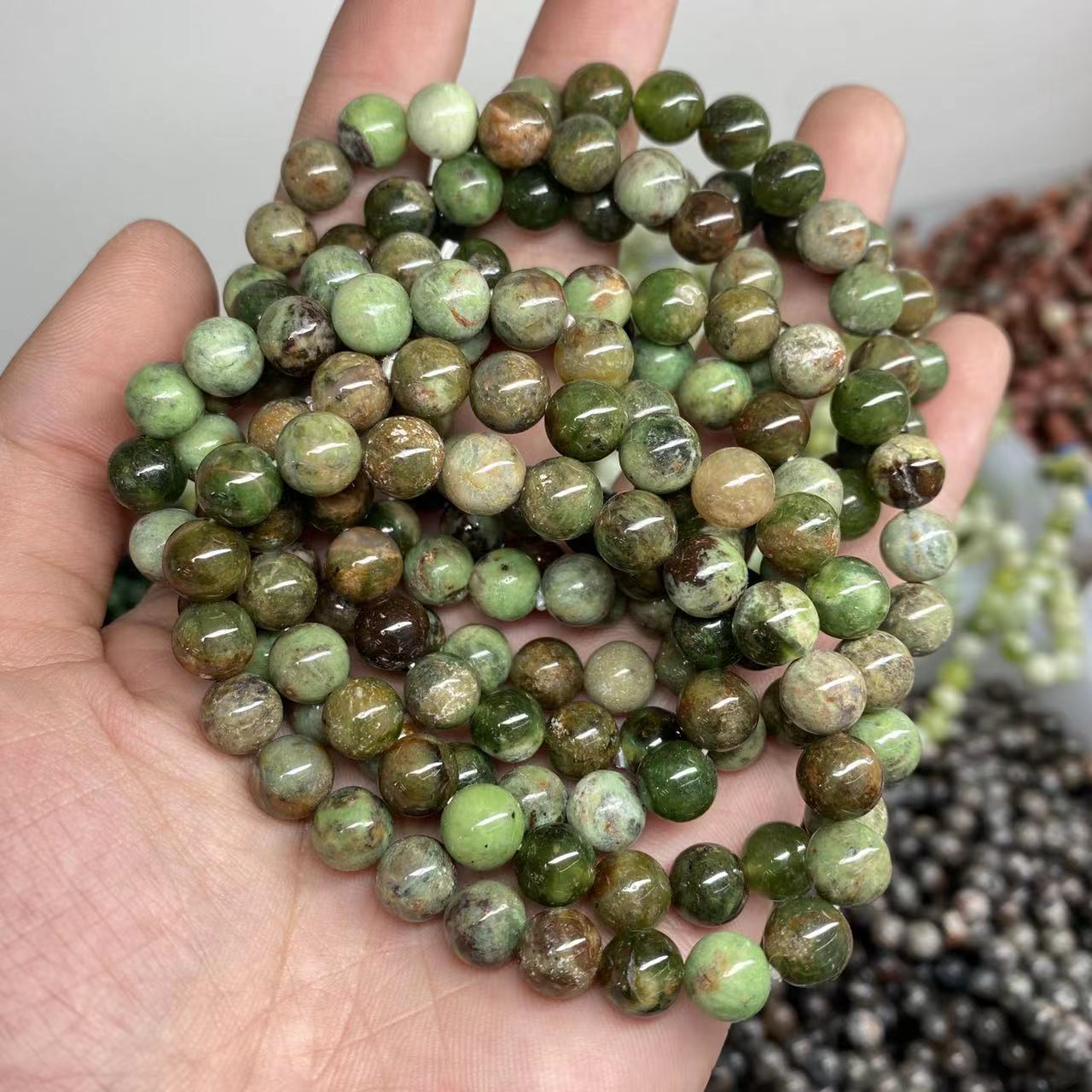 Verda grenata braceleto 8mm