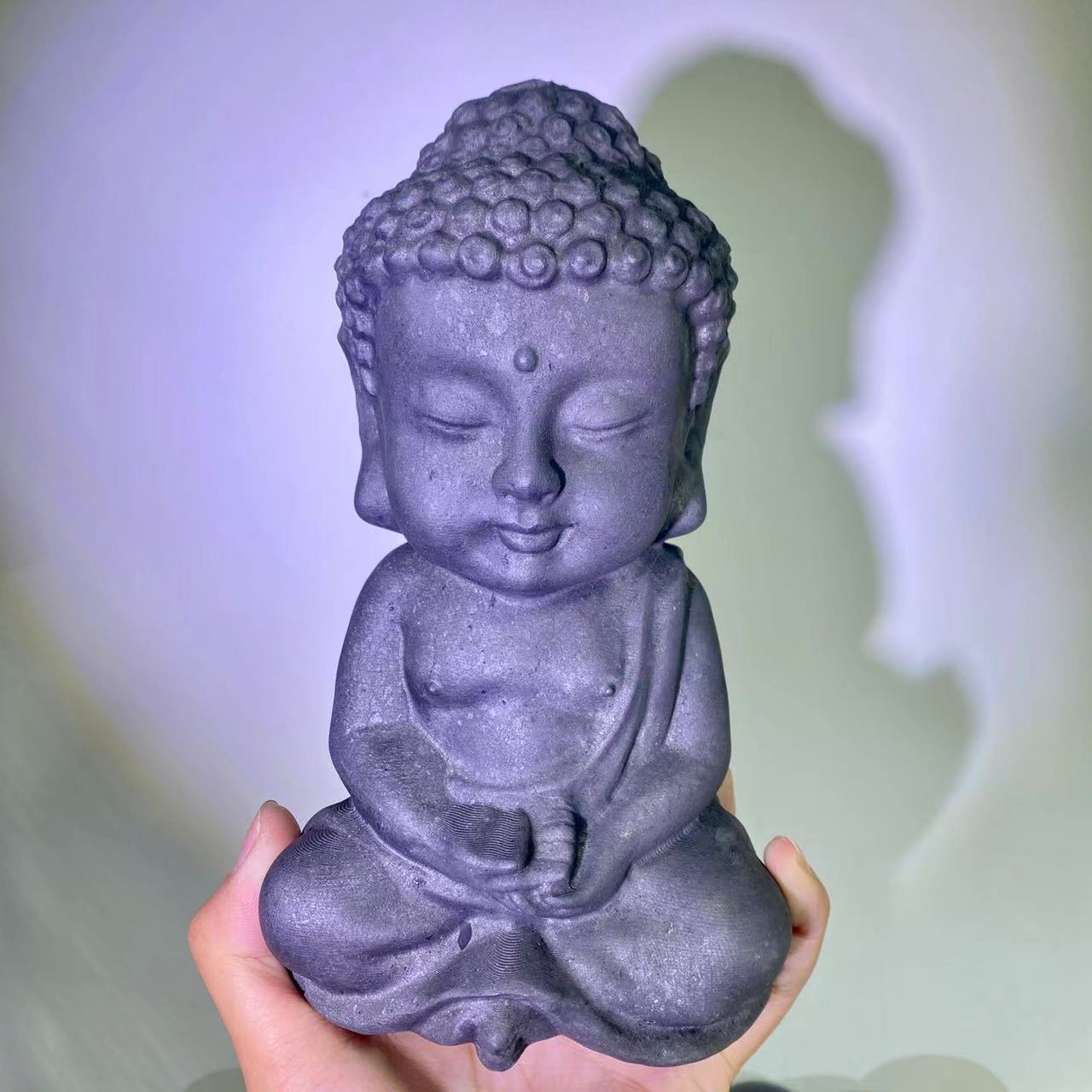 20cm Shungite Budho, prezo per komputilo