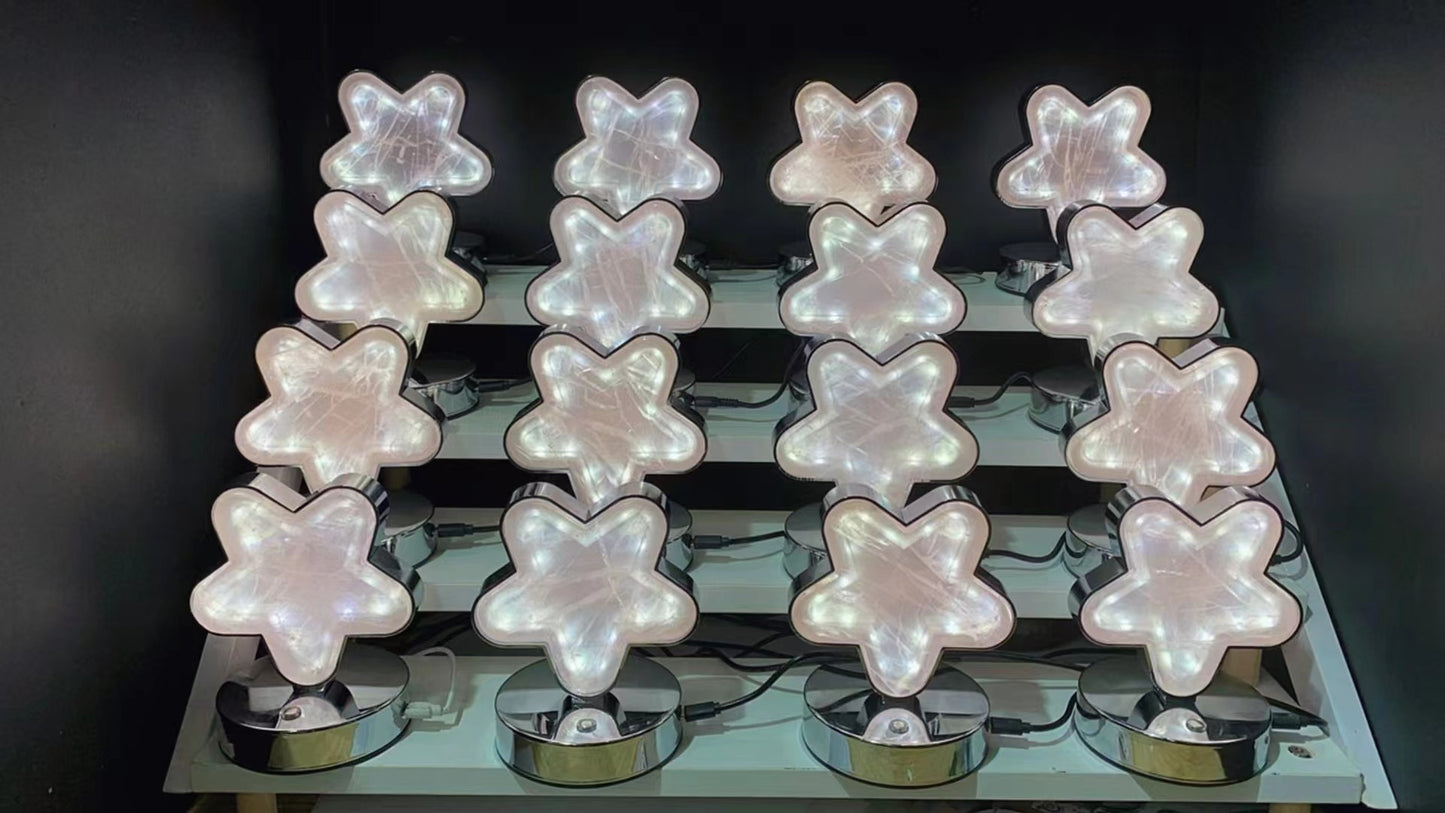 Rose quartz lamp, price by pc