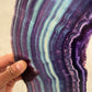 Color fluorite slab, price by kg