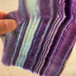 Color fluorite slab, price by kg