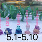 mini fluorite carvings