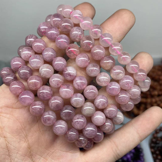 Lavender rose Quartz bracelet 8mm