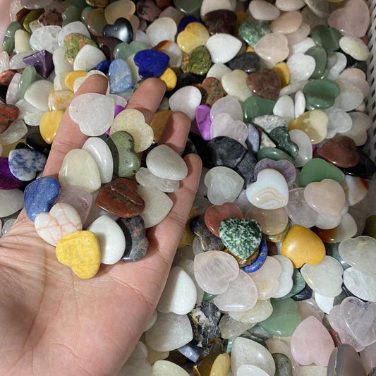 Mixed material heart 25*8mm, price by kg