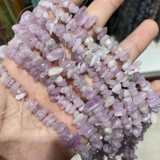 Kunzite Chips ŝnuro