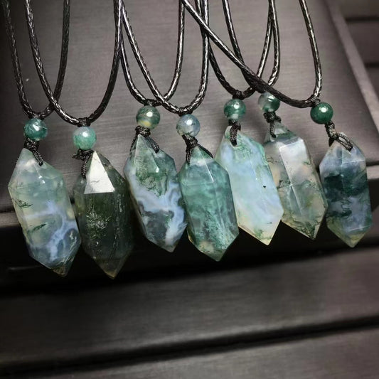 Moss Agate DT Pendant