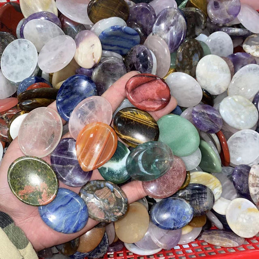 Mixed material Worry stone 45mm, price by kg