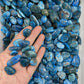 Blue Apatite tumbles, price by kg