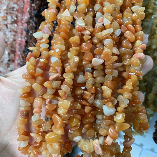 Ruĝa Aventurine blatoj ŝnuro
