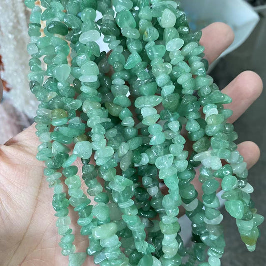 Ŝnuro de Green Aventurine Chips