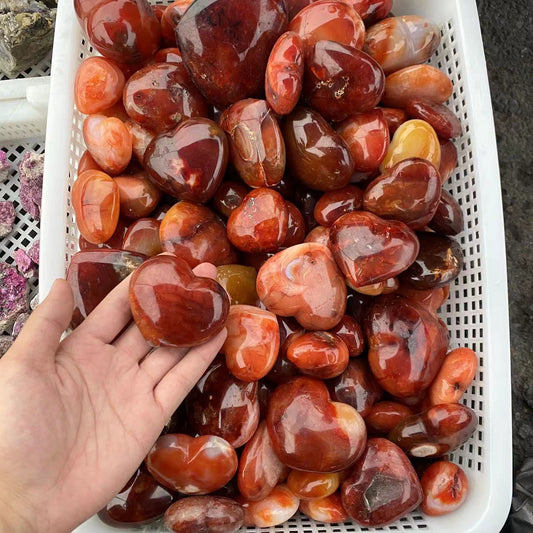 Carnelian Hearts, price by kg