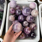 Purple fluorite sphere, price by kg