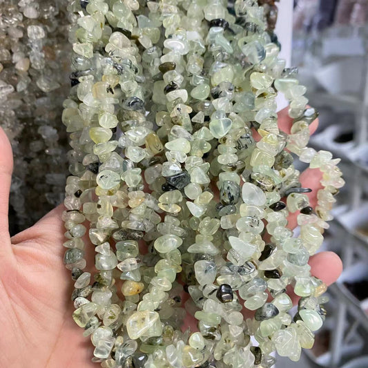 Prehnite Chips-ŝnuro
