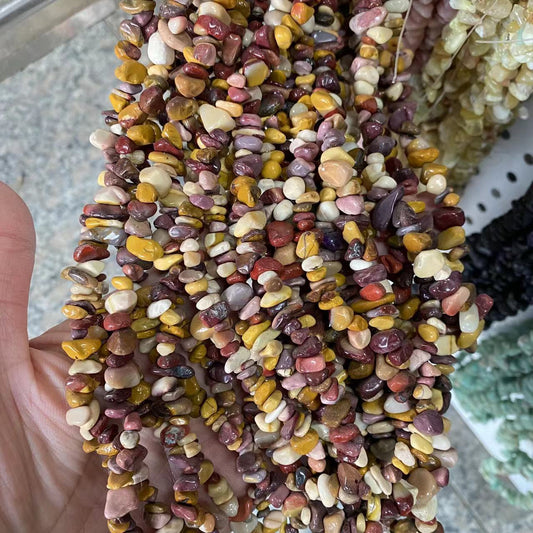 Mookaite Chips ŝnuro