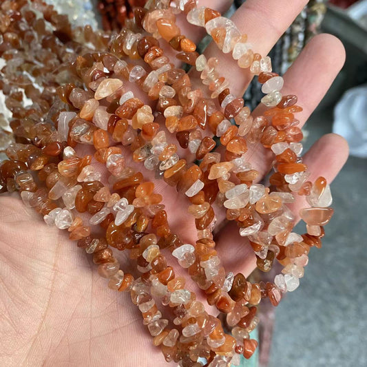 Ruĝa Quartz blatoj ŝnuro