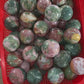 Pink ocean jasper sphere, price by kg