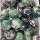 Feather fluorite sphere, price by kg