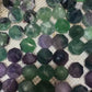 Fluorite diamond carving 5~6cm, price by kg